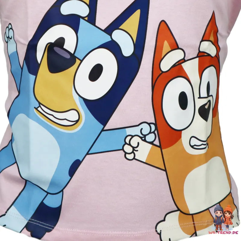 Bluey Bingo Kinder Mädchen kurzarm T-Shirt Shirt - WS-Trend.de Größe 92 bis 116 Baumwolle