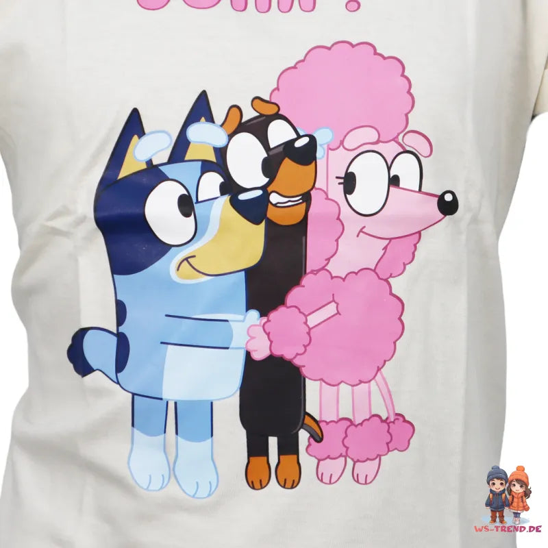 Bluey Bingo Kinder Mädchen kurzarm T-Shirt Shirt - WS-Trend.de Größe 92 bis 116 Baumwolle