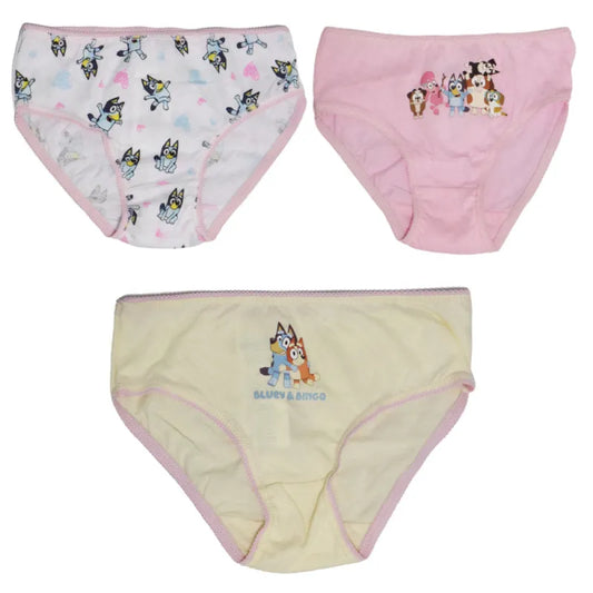 Bluey Bingo 3er Pack Slips Kinder Mädchen Unterwäsche - WS-Trend.de 98-128 Baumwolle