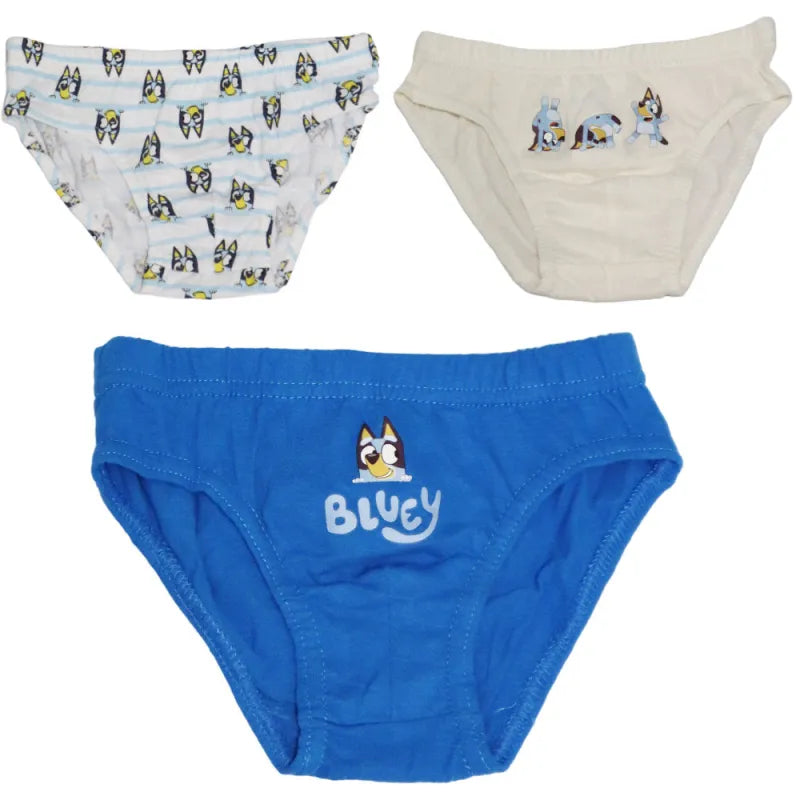 Bluey Bingo 3-er Pack Slips Kinder Jungen Unterhose Unterwäsche - WS-Trend.de 98-128 Baumwolle