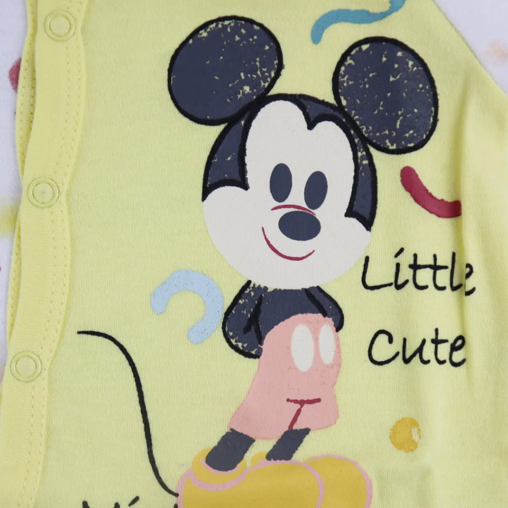 Disney Mickey Maus Baby langarm Body Strampler - WS-Trend.de Kleinkind Schlafanzug Gr. 68 - 92