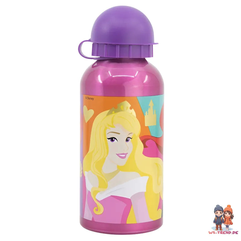 Disney Prinzessinnen Alu Sportflasche Wasserflasche Trinkflasche Flasche 400 ml - WS-Trend.de