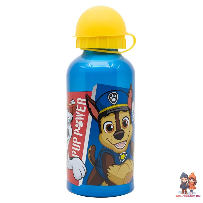 Paw Patrol Chase Kinder Alu Wasserflasche Trinkflasche Flasche 400 ml - WS-Trend.de