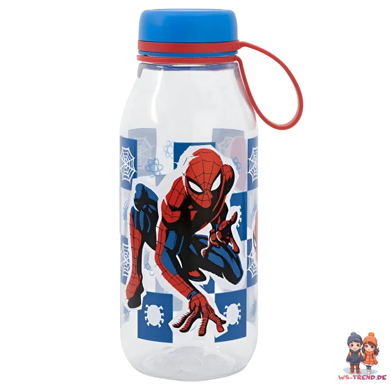 Marvel Spiderman Kinder Wasserflasche Trinkflasche Flasche 460 ml - WS-Trend.de