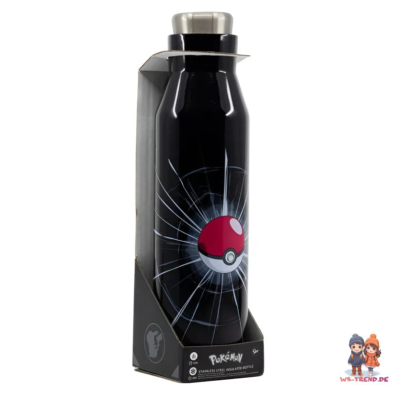 Pokemon Pokeball Edelstahl Thermo Wasserflasche Trinkflasche Flasche 580 ml WS Trend.de