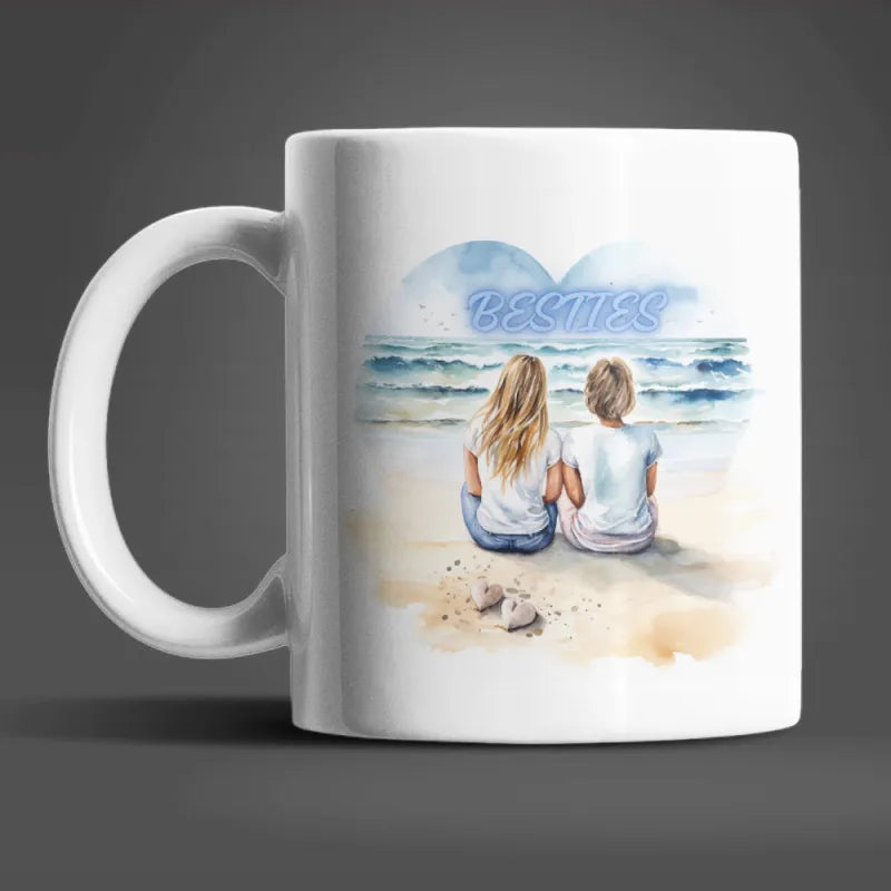 Beste Freundinnen Besties Kaffeetasse Teetasse Tasse Geschenkidee Geschenk - WS-Trend.de