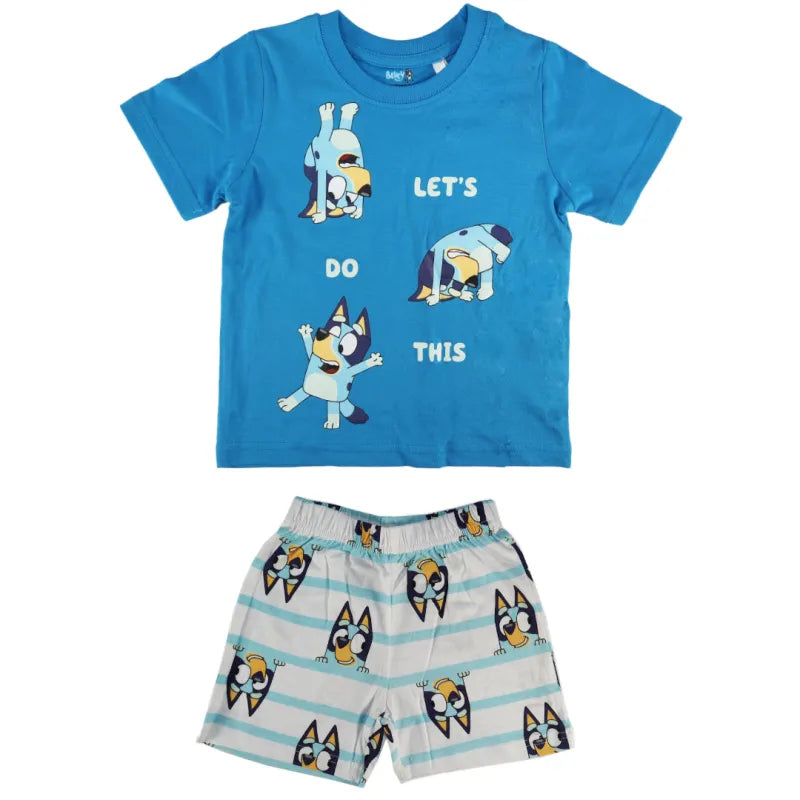 Bluey Jungen Kinder Pyjama Schlafanzug Shirt Shorts - WS-Trend.de Gr. 92 bis 116 Baumwolle