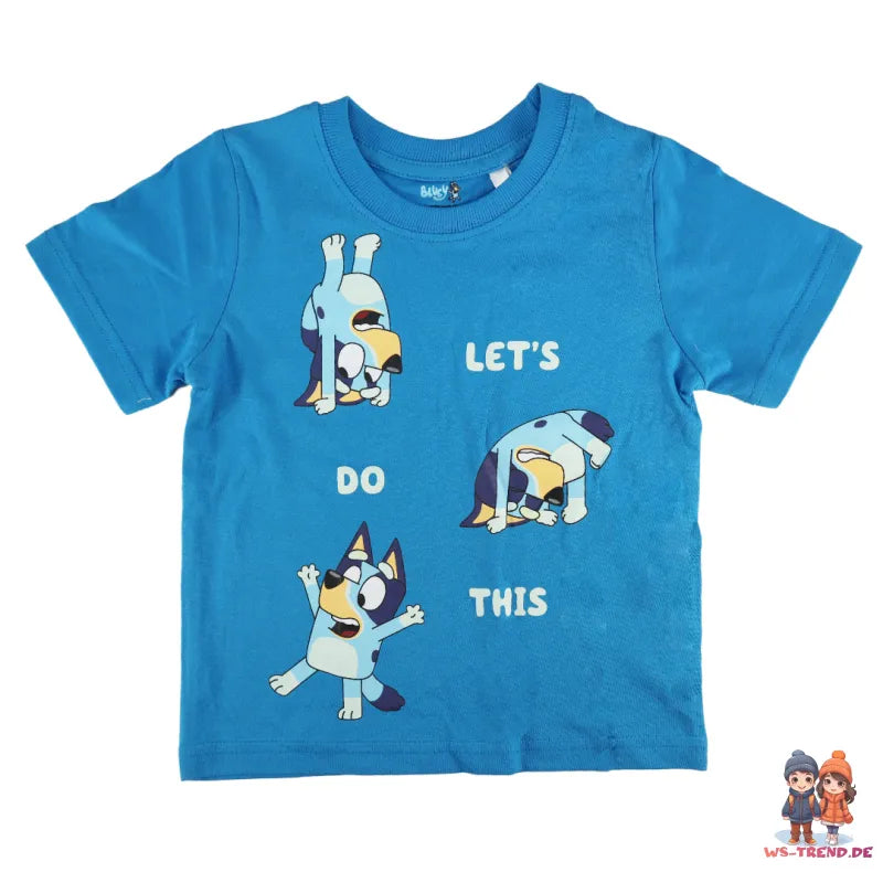 Bluey Jungen Kinder Pyjama Schlafanzug Shirt Shorts - WS-Trend.de Gr. 92 bis 116 Baumwolle