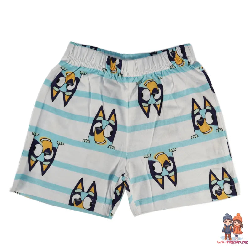Bluey Jungen Kinder Pyjama Schlafanzug Shirt Shorts - WS-Trend.de Gr. 92 bis 116 Baumwolle