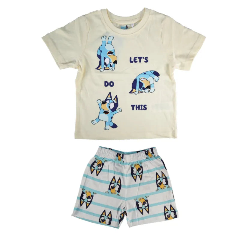 Bluey Jungen Kinder Pyjama Schlafanzug Shirt Shorts - WS-Trend.de Gr. 92 bis 116 Baumwolle