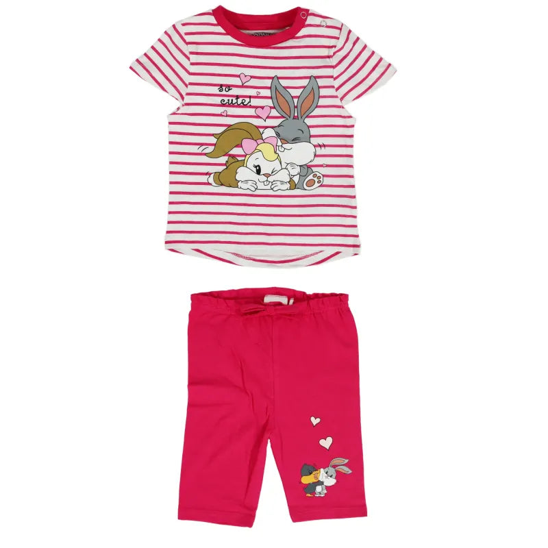 Bugs und Lola Bunny Baby Mädchen Sommerset Shorts plus T-Shirt - WS-Trend.de Gr. 62-86
