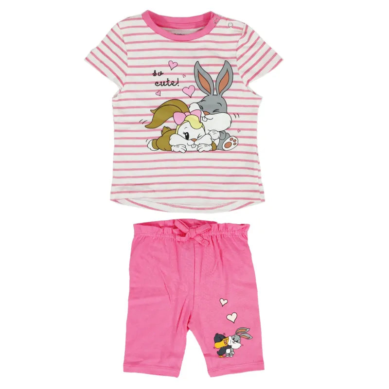 Bugs und Lola Bunny Baby Mädchen Sommerset Shorts plus T-Shirt - WS-Trend.de Gr. 62-86