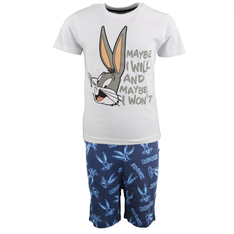 Bugs Bunny Kinder Schlafanzug Pyjama kurzarm - WS-Trend.de kurz Sleepwear 104-134 baumwolle