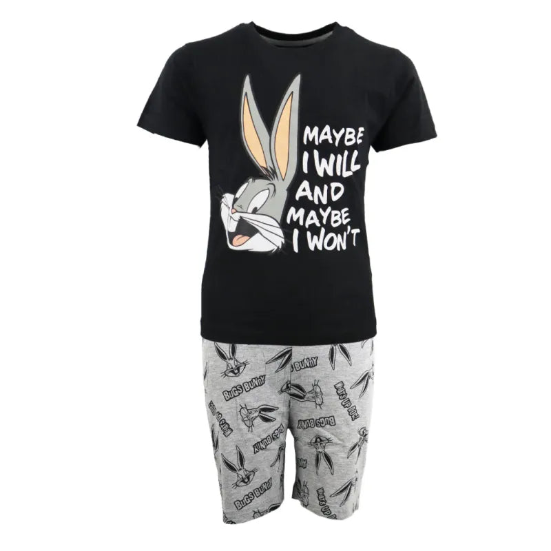Bugs Bunny Kinder Schlafanzug Pyjama kurzarm - WS-Trend.de kurz Sleepwear 104-134 baumwolle