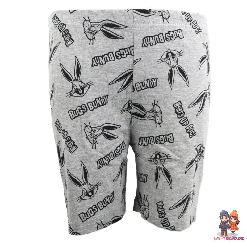 Bugs Bunny Kinder Schlafanzug Pyjama kurzarm - WS-Trend.de kurz Sleepwear 104-134 baumwolle