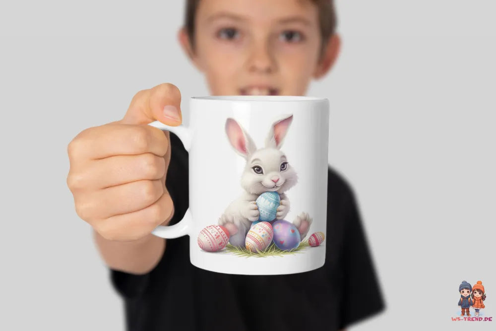 Osterhase Ostereier Ostern Bunny Kaffeetasse Teetasse Tasse Geschenkidee - WS-Trend.de