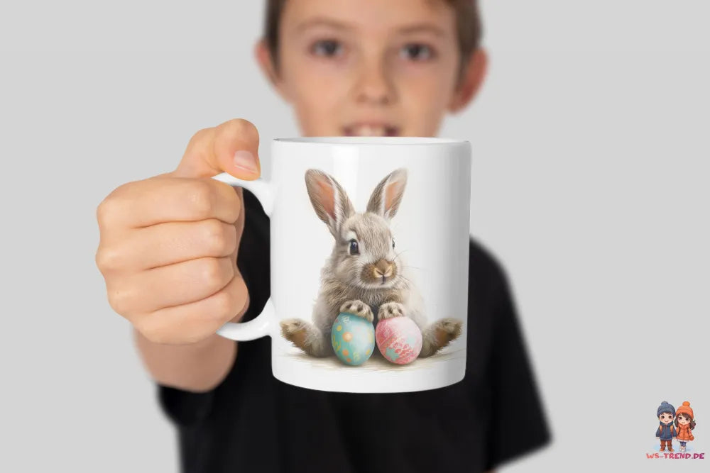 Osterhase Ostereier Ostern Bunny Kaffeetasse Teetasse Tasse Geschenkidee - WS-Trend.de