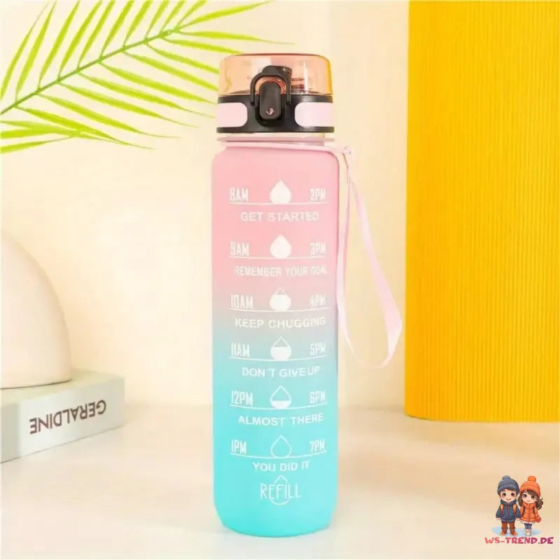 XL Sportflasche Wasserflasche Trinkflasche Flasche 1000 ml - WS-Trend.de