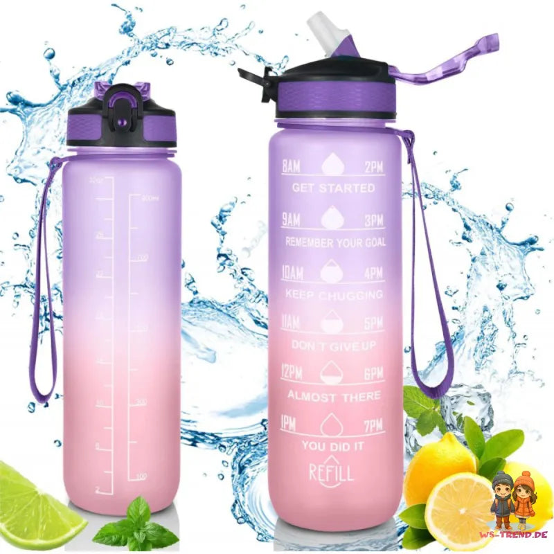 XL Sportflasche Wasserflasche Trinkflasche Flasche 1000 ml - WS-Trend.de
