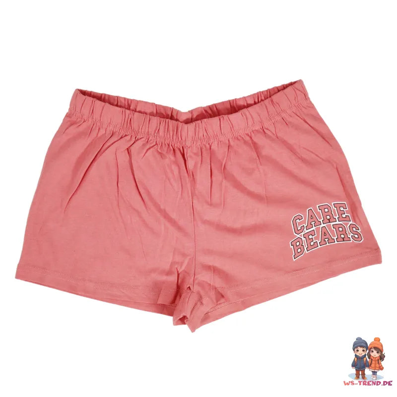 Die Glücksbärchis Damen kurzarm Schlafanzug Pyjama - WS-Trend.de XS-XL Baumwolle