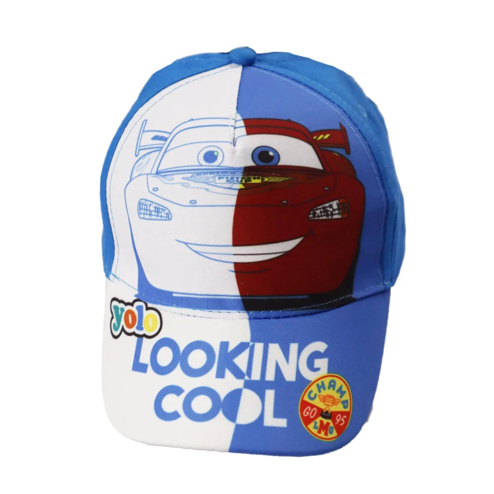 Cars Disney Pixar - Kinder Baseball Kappe - WS-Trend.de - Basecaps für Jungen Blau Rot