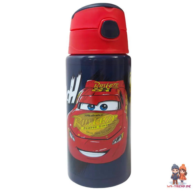 Disney Cars Lightning McQueen 2 tlg Lunch Set Brotdose Trinkflasche Alu 500 ml - WS-Trend.de