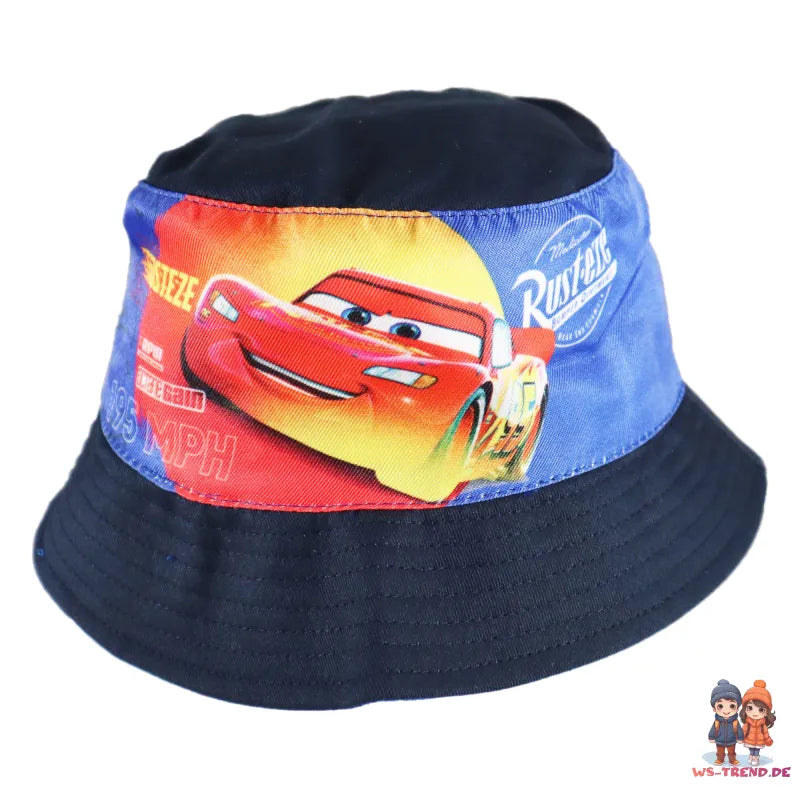 Disney Cars Lightning McQueen Kinder Fischermütze Fischerhut Sommerhut - WS-Trend.de Gr. 52-54