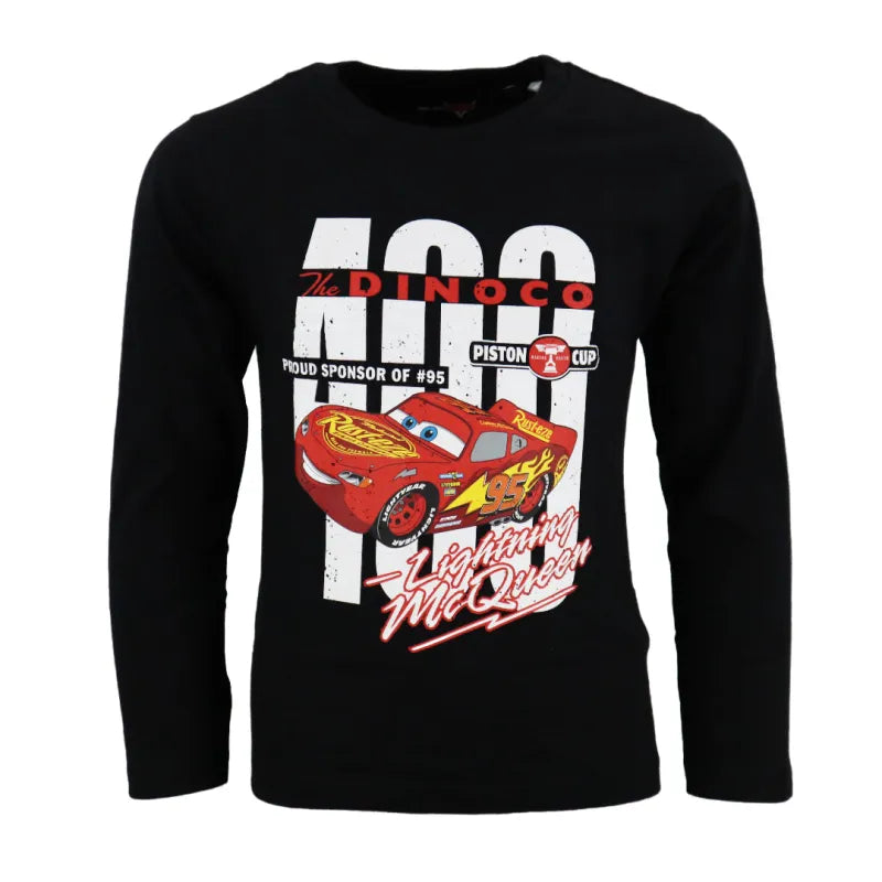 Disney Cars Lighntning McQueen Kinder langarm T-Shirt - WS-Trend.de Jungen 98 - 128 Baumwolle