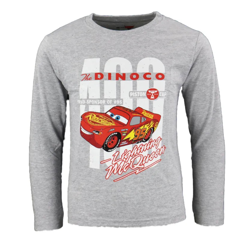 Disney Cars Lighntning McQueen Kinder langarm T-Shirt - WS-Trend.de Jungen 98 - 128 Baumwolle