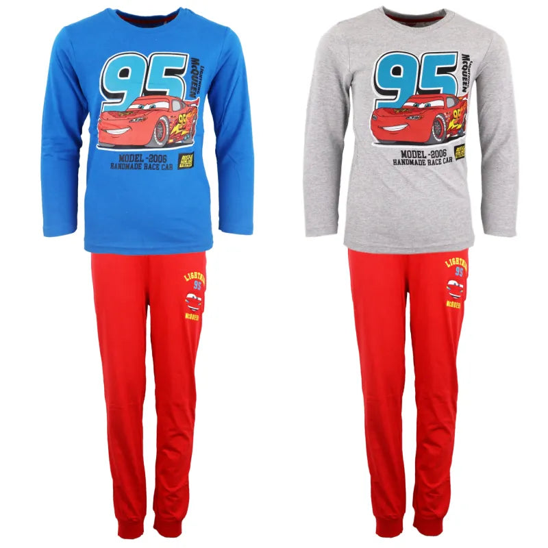 Disney Cars Lightning McQueen Kinder lang Pyjama Schlafanzug - WS-Trend.de 98-128 Baumwolle