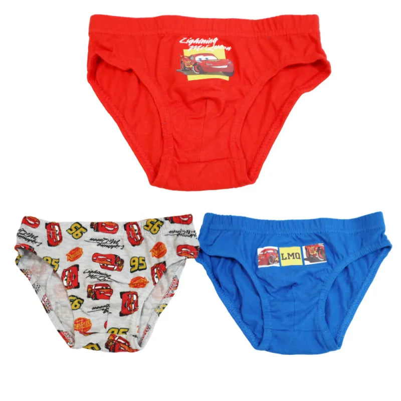 Disney Cars Lightning McQueen 3er Pack Slips Kinder Jungen Unterwäsche - WS-Trend.de Baumwolle