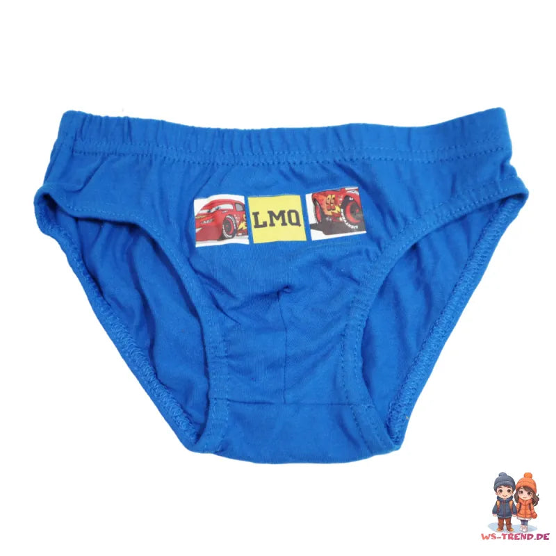 Disney Cars Lightning McQueen 3er Pack Slips Kinder Jungen Unterwäsche - WS-Trend.de Baumwolle