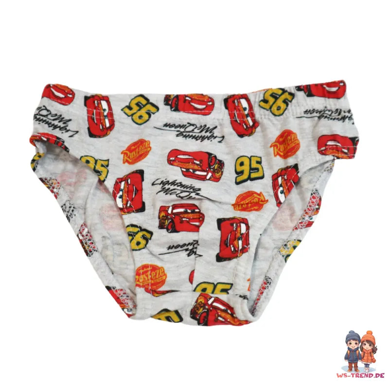 Disney Cars Lightning McQueen 3er Pack Slips Kinder Jungen Unterwäsche - WS-Trend.de Baumwolle