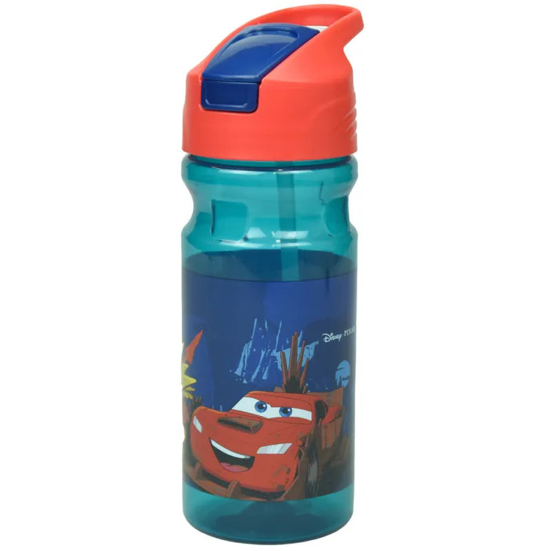 Disney Cars Lightning McQueen Wasserflasche Flasche mit Trinkhalm Griff 500 ml WS Trend.de