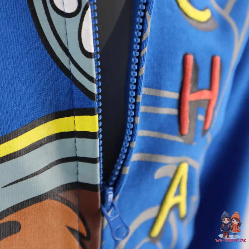 Paw Patrol Chase Kinder Pullover mit Kapuze - WS-Trend.de Sweatshirt Hoodie Jungen Gr. 98-128 Blau