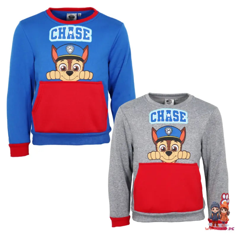 Paw Patrol Chase Kinder Jungen Pullover Sweatshirt Pulli - WS-Trend.de Gr. 98 bis 128