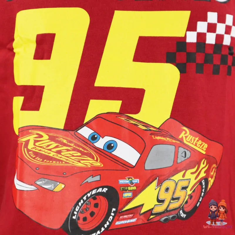 Disney Cars Lighntning McQueen Kinder langarm T-Shirt - WS-Trend.de Jungen 98 - 128 Baumwolle