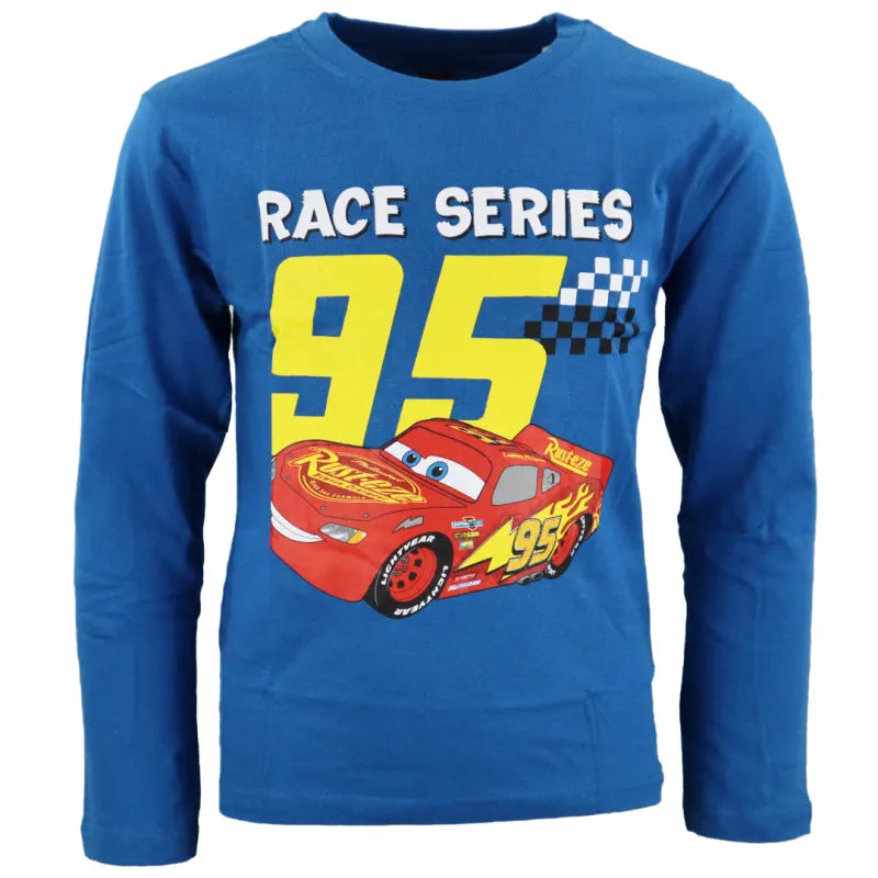 Disney Cars Lighntning McQueen Kinder langarm T-Shirt - WS-Trend.de Jungen 98 - 128 Baumwolle