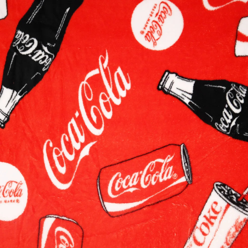 Coca Cola warme Fleecedecke leichte Kuscheldecke 120x150 cm - WS-Trend.de