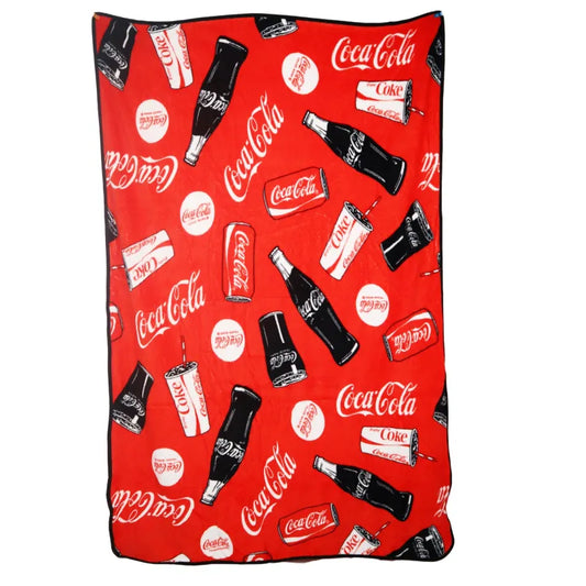 Coca Cola warme Fleecedecke leichte Kuscheldecke 120x150 cm - WS-Trend.de