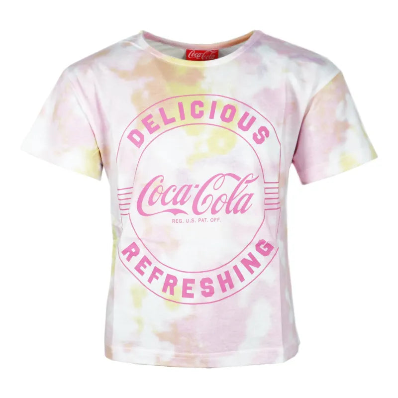 Coca Cola Vintage T-Shirt Kinder Jugend Mädchen kurzes Shirt - WS-Trend.de Bunt Top 134-164