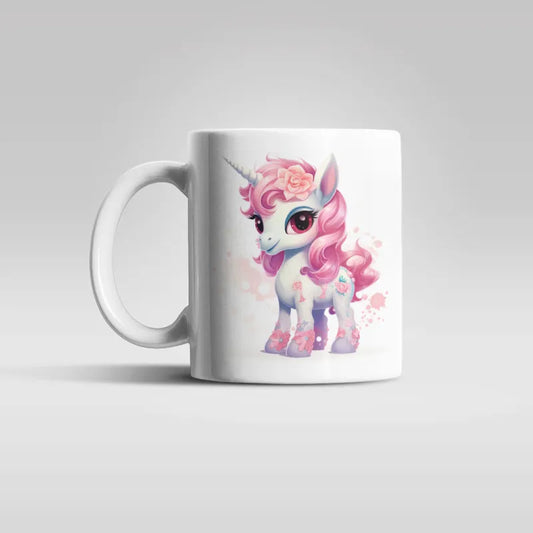 Süßes Einhorn Kinder Teetasse Tasse Geschenkidee 330 ml - WS-Trend.de Geschenk