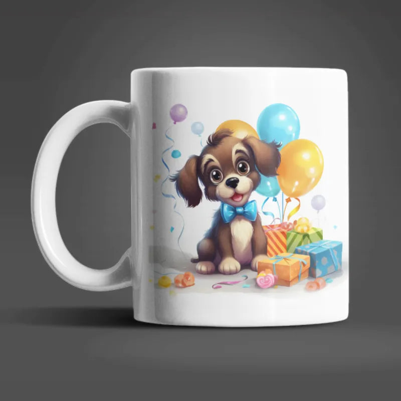 Süßer Hund Hündchen Kinder Teetasse Tasse Geschenkidee 330 ml - WS-Trend.de