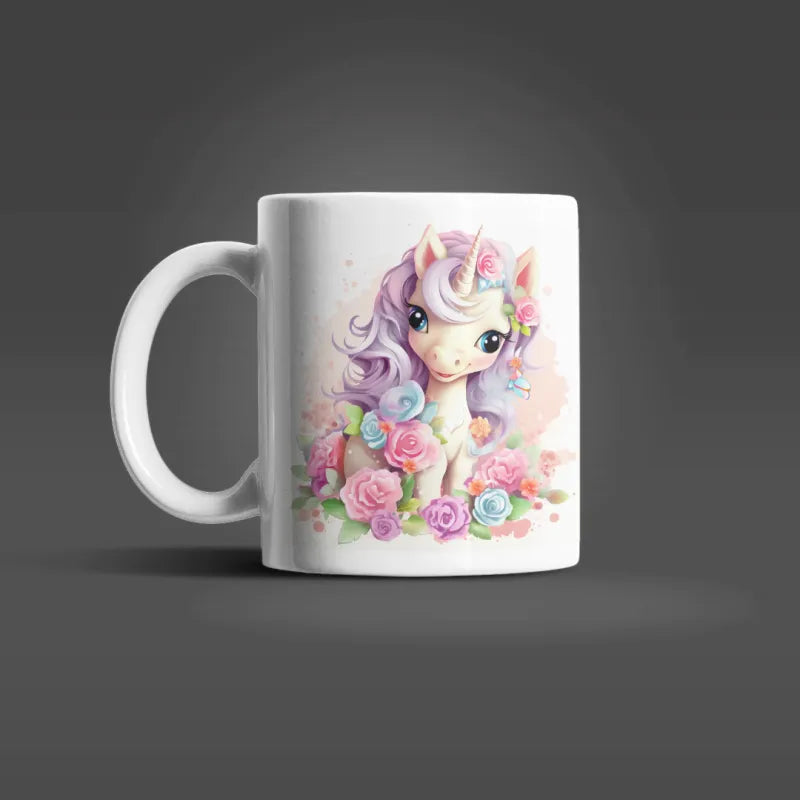 Süßes Einhorn Kinder Teetasse Tasse Geschenkidee 330 ml - WS-Trend.de Geschenk