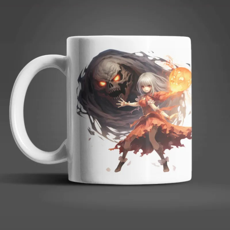 Anime Girl Halloween Kaffeetasse Teetasse Tasse Geschenkidee - WS-Trend.de Geschenk 330 ml