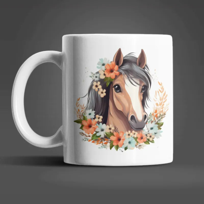 Süße Pferde Kaffeetasse Teetasse Tasse Geschenkidee - WS-Trend.de Geschenk 330 ml
