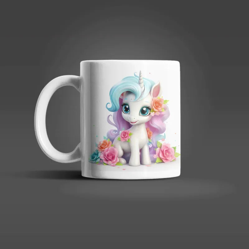 Süßes Einhorn Kinder Teetasse Tasse Geschenkidee 330 ml - WS-Trend.de Geschenk