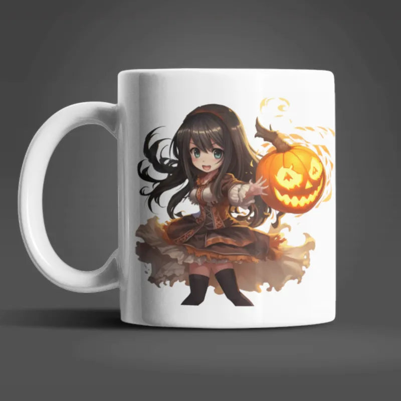 Anime Girl Halloween Kaffeetasse Teetasse Tasse Geschenkidee - WS-Trend.de Geschenk 330 ml