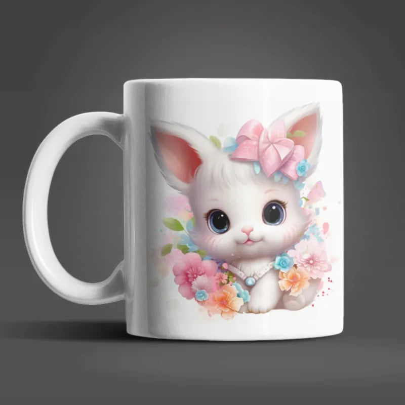 Süßer Hase Häschen Kaffeetasse Teetasse Tasse Geschenkidee - WS-Trend.de Geschenk 330 ml