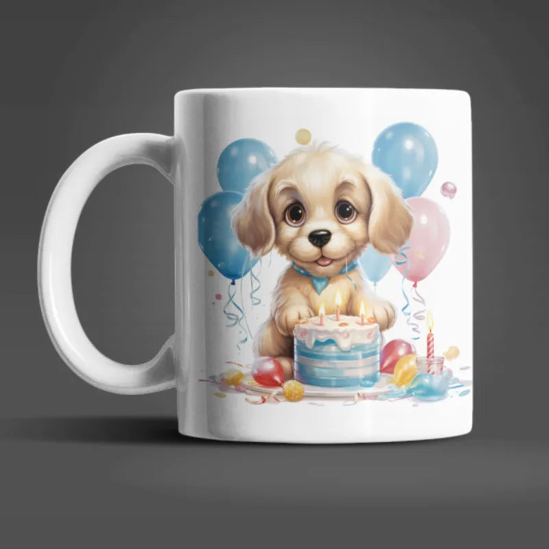 Süßer Hund Hündchen Kinder Teetasse Tasse Geschenkidee 330 ml - WS-Trend.de